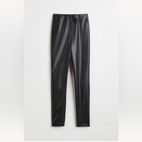 NWOT H&M Faux Leather Leggings - Picture 1 of 6